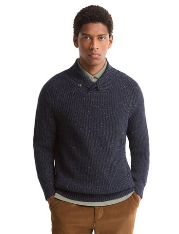 Barbour dark blue wool jumper