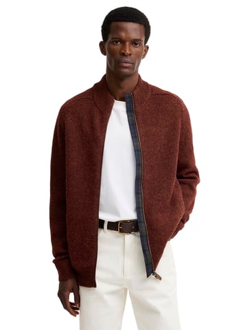 Barbour Brown Knitted Cardigan