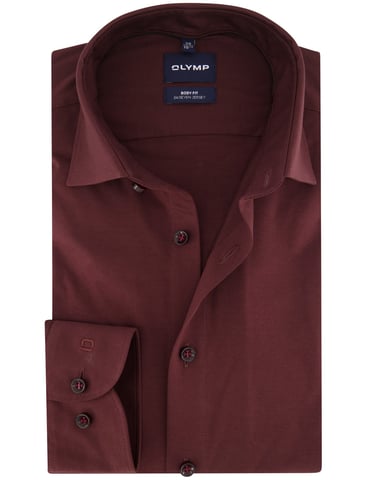 OLYMP Burgundy Plain Shirt