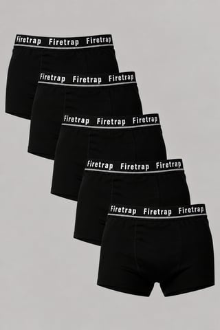 5-pack boxershorts van stretchkatoen met logo in de tailleband