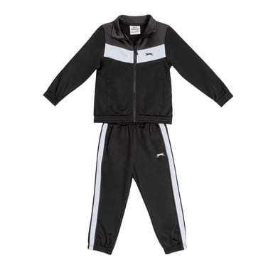 Slazenger Childrens/Kids Tracksuit (Black/Charcoal)
