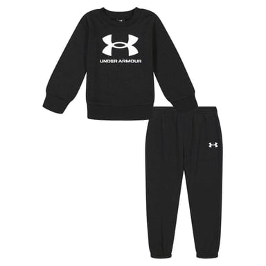 Under Armour Baby Boys Big Logo Sweatshirt & Jogging Bottoms Set (Black/White)