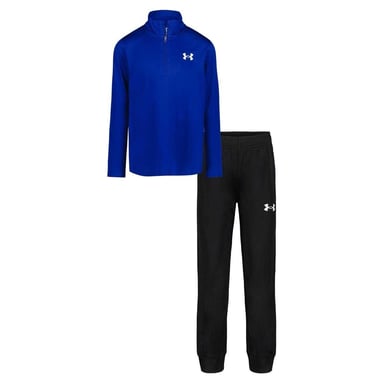 Under Armour Boys Quarter Zip Tracksuit Set (Tech Blue/Black)