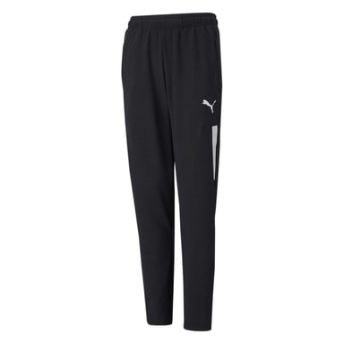 Puma Childrens/Kids TeamLIGA Pro Tapered Tracksuit Bottoms (Black/White)