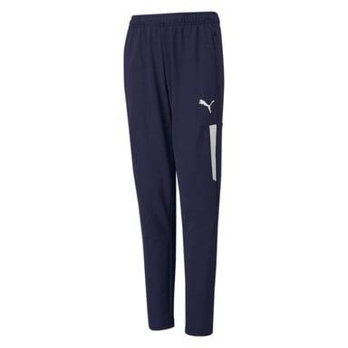 Puma Childrens/Kids TeamLIGA Pro Tapered Tracksuit Bottoms (Peacoat/White)