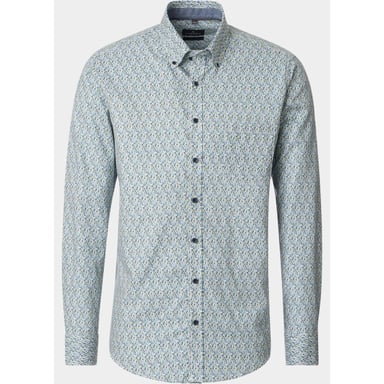 Casamoda Men's Beige Button-Down Casual Fit Shirt 126132490/600