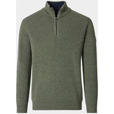 Casamoda Half Zip knitted jumper 126280020/336