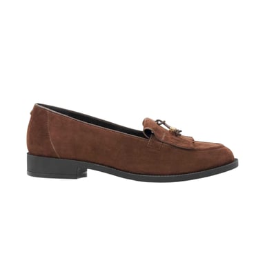 Dune London Womens/Ladies Globetrot Suede Flat Loafers (Brown)