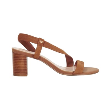 Dune London Womens/Ladies Sling Back High Block Heel Sandals (Tan)