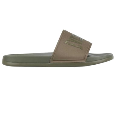 Everlast Mens Godan Padded Strap Sliders (Dark Khaki)