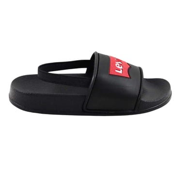 Levis Childrens/Kids Batwing Logo Sliders (Black)
