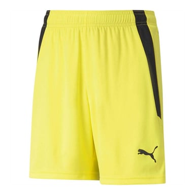 Puma Childrens/Kids Team Liga Football Shorts (Fluorescent Yellow/Black)
