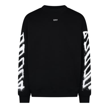 Off-White Off Spray Arrow sweater voor dames in zwart