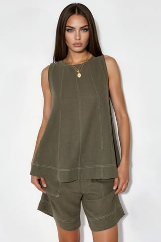 Stitch Detail Relax Fit Co-ord Set