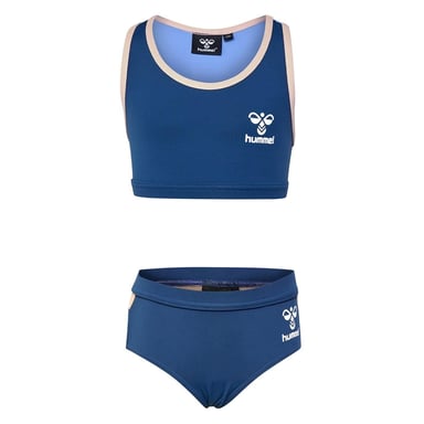 Hummel Girls Colour Block Two-Piece Swimsuit (Dark Denim)