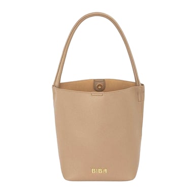 Biba Womens/Ladies Leather Bucket Bag (Brown)