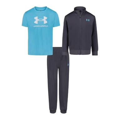 Under Armour Childrens/Kids Brawler Tracksuit Set (Grey/Blue)