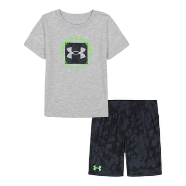 Under Armour Childrens/Kids Heather T-Shirt & Shorts Set (Grey)