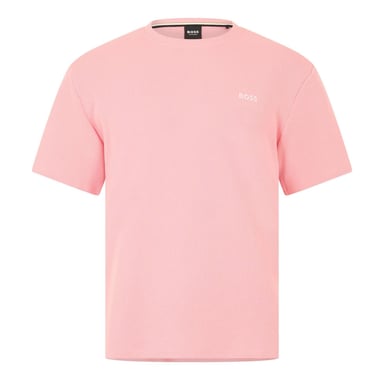 Boss Mens Waffle Knit Structured Pyjama Top (Pink)