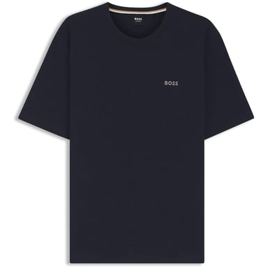 Boss Mens Waffle Knit Structured Pyjama Top (Navy)