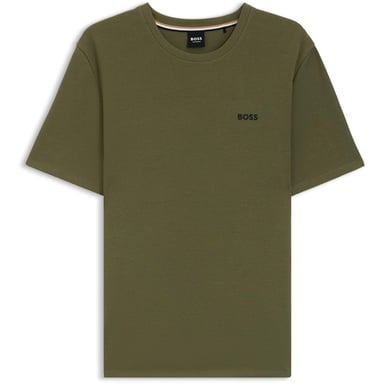 Boss Mens Waffle Knit Structured Pyjama Top (Khaki Brown)