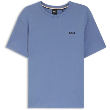 Boss Mens Waffle Knit Structured Pyjama Top (Pastel Blue)