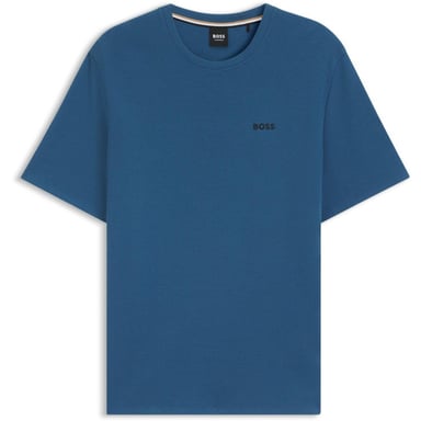 Boss Mens Waffle Knit Structured Pyjama Top (Mid Blue)