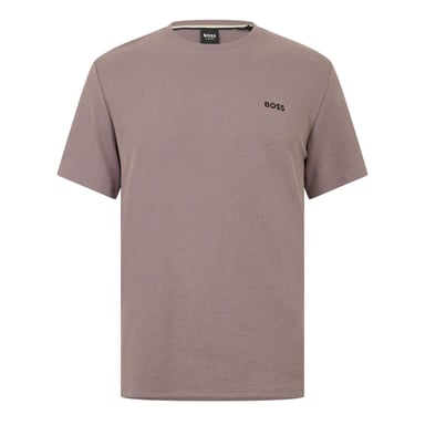 Boss Mens Waffle Knit Structured Pyjama Top (Mushroom)