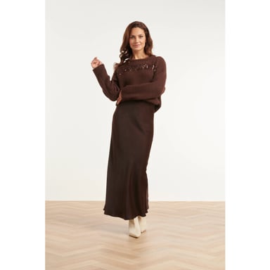Smashed Lemon Fine-Knit Jumper with Subtle Sequin Details |