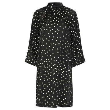 Smashed Lemon Korte jurk met stippenprint en strikceintuur |