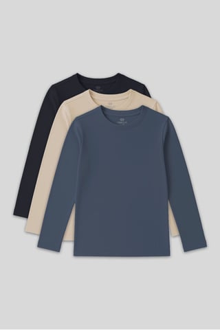 T-shirt voor kinderen met lange mouwen en ronde hals