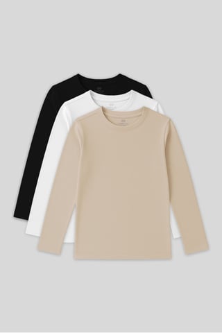 T-shirt voor kinderen met lange mouwen en ronde hals