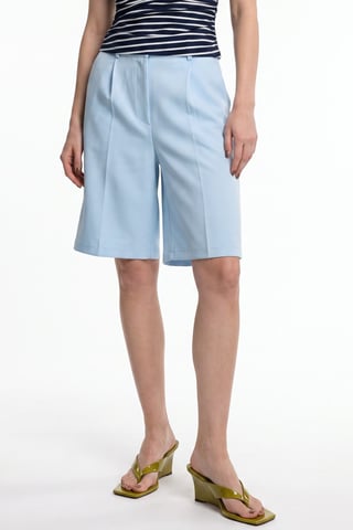 Getailleerde shorts met hoge taille en wijde pijpen