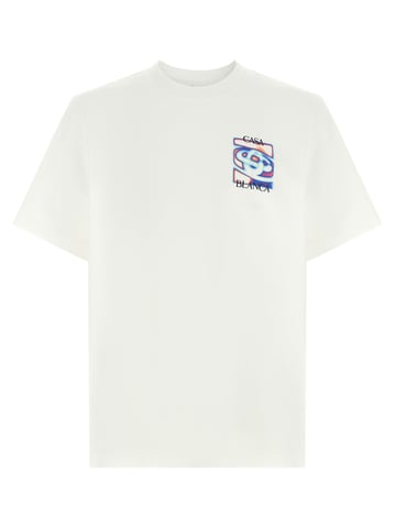 Casablanca White Organic Cotton T-Shirt