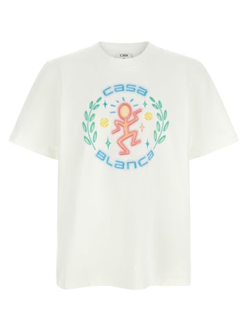 Casablanca White Organic Cotton T-Shirt