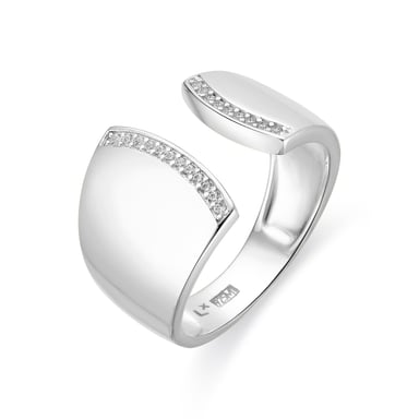 Luxenter Ring in 925 Sterling Silver rhodium finish - Kensi