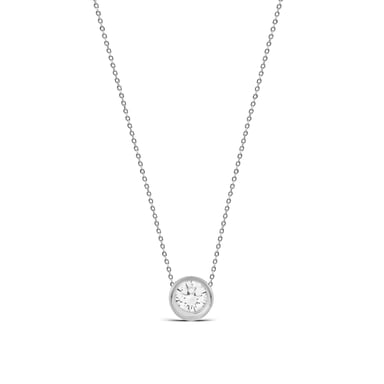 Luxenter 925 Sterling Silver Necklace with Brilliant Zirconia Rhodium Finish - Imrak