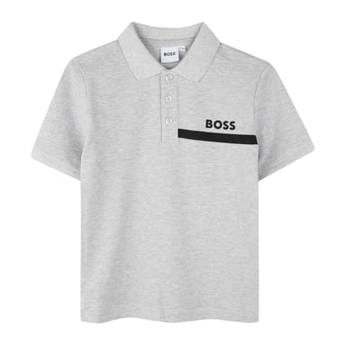 Boss Childrens/Kids Regular Short-Sleeved Polo Shirt (Grey)