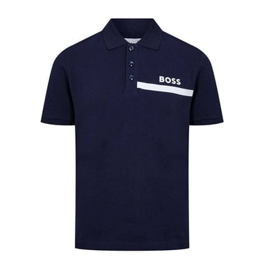 Boss Childrens/Kids Regular Short-Sleeved Polo Shirt (Navy)
