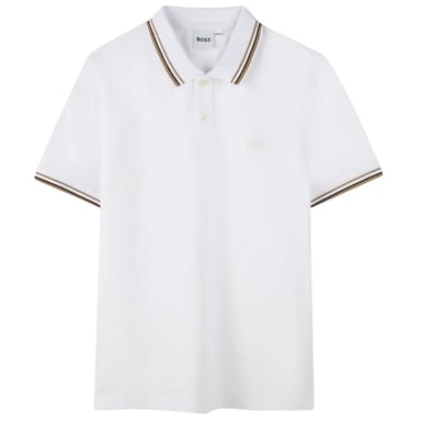 Boss Mens Pique Polo Shirt (White)