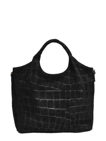Anna Luchini Black Cowhide Leather Bag