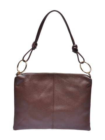 Luisa Vannini Chestnut Brown Cowhide Leather Bag