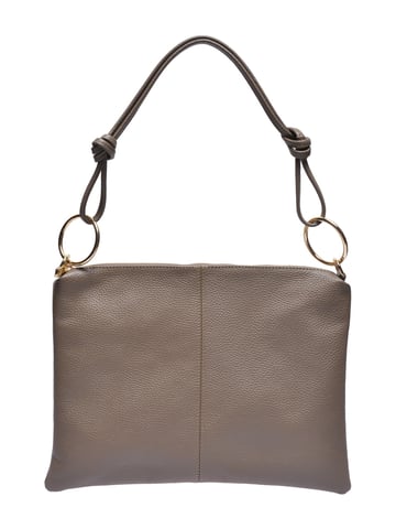 Luisa Vannini Beige Cowhide Leather Bag