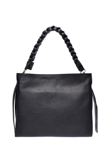 Luisa Vannini Black Cowhide Leather Bag
