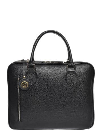 Luisa Vannini Black Cowhide Leather Bag