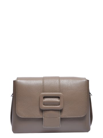 Luisa Vannini Beige Cowhide Leather Bag