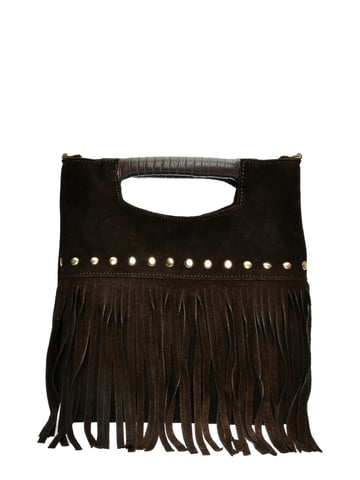 Luisa Vannini Chestnut Brown Cowhide Leather Bag