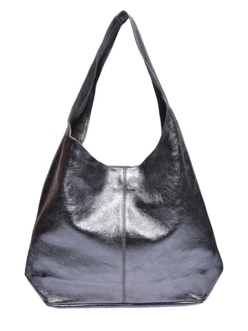 Luisa Vannini Grey Cowhide Leather Bag