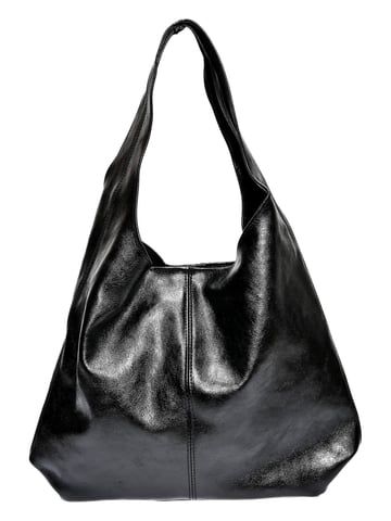 Luisa Vannini Black Cowhide Leather Bag