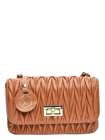Luisa Vannini Brown Cowhide Leather Bag
